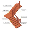 wooden stair parts