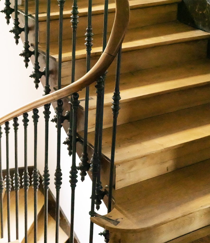wooden staircase