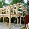 white pine timber frame