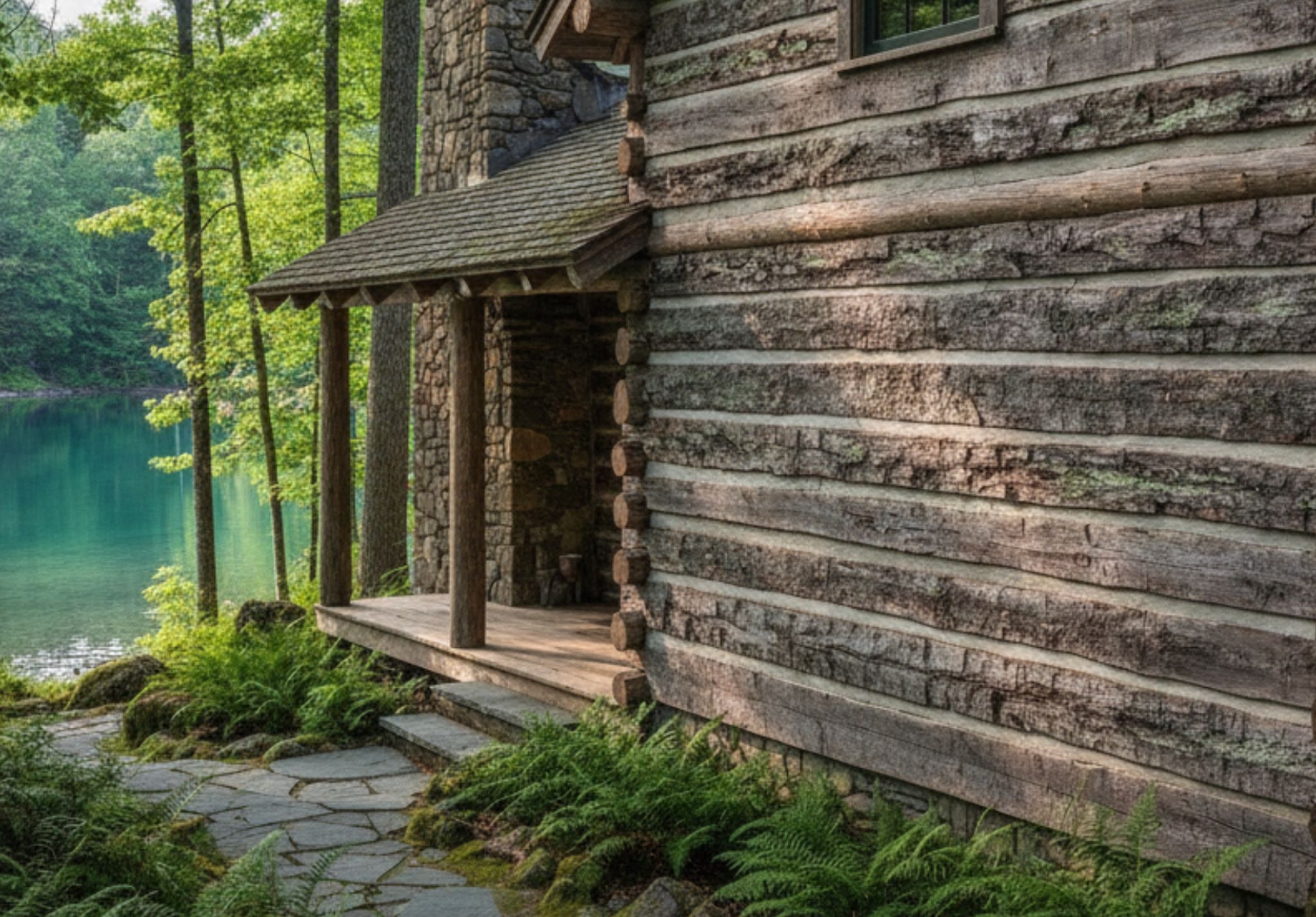 poplar bark siding